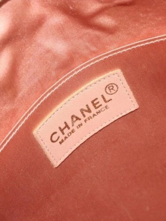 CHANEL Matelasse Purse Backpack Satin Pink Gold CC Auth bs34274 main image 12